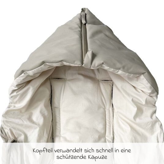 Kaiser Daunen-Fußsack Dowwny XL für Kinderwagen & Buggy - Sand