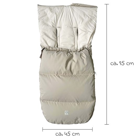 Kaiser Daunen-Fußsack Dowwny XL für Kinderwagen & Buggy - Sand