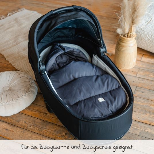 Kaiser Daunen-Fußsack Little Dowwny für Babyschalen & Babywannen - Anthracit