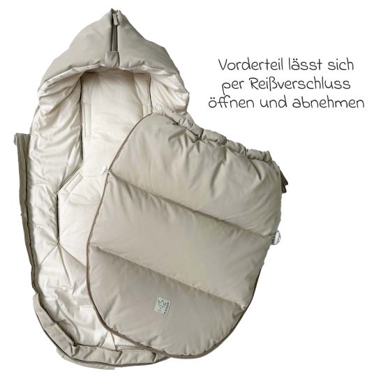 Kaiser Daunen-Fußsack Little Dowwny für Babyschalen & Babywannen - Sand