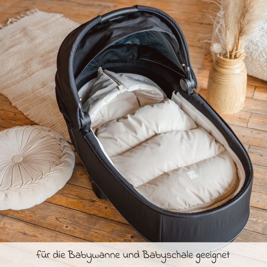 Kaiser Daunen-Fußsack Little Dowwny für Babyschalen & Babywannen - Sand