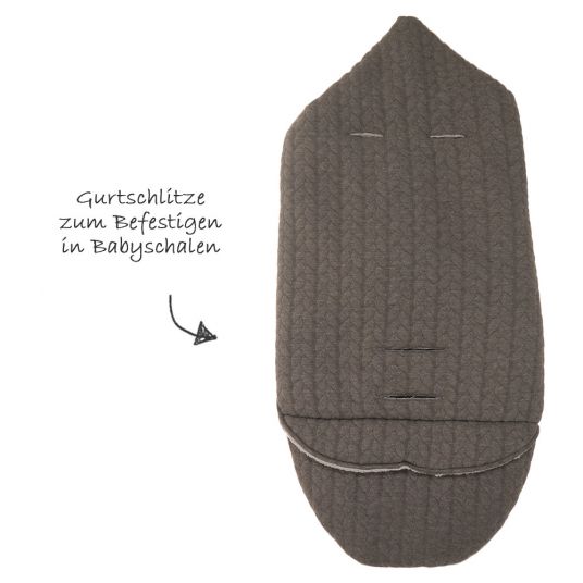 Kaiser Einschlagdecke Wrappy - Knit Design - Anthrazit