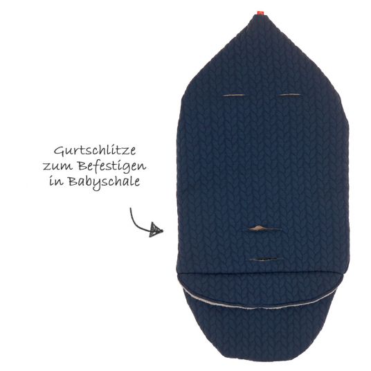 Kaiser Einschlagdecke Wrappy - Knit Design - Navy