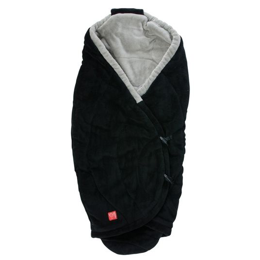 Kaiser Fleece Blanket Cooco for Baby Car Seat - Black Light Grey