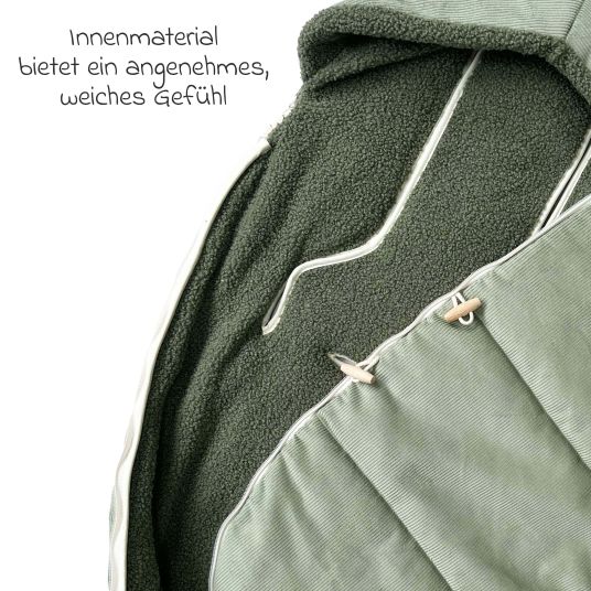 Kaiser Fleece-Fußsack Hau Kea für Kinderwagen & Buggy - Mineral Green