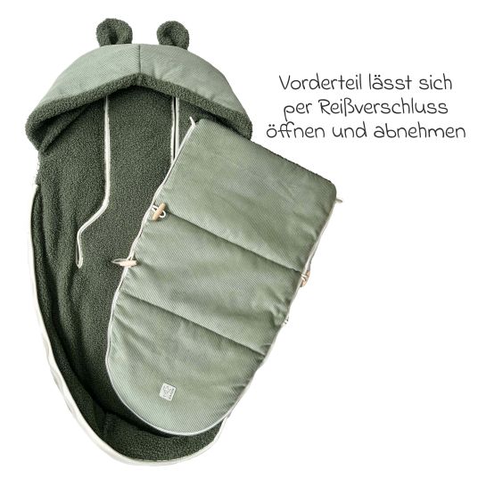 Kaiser Fleece-Fußsack Hau Kea für Kinderwagen & Buggy - Mineral Green