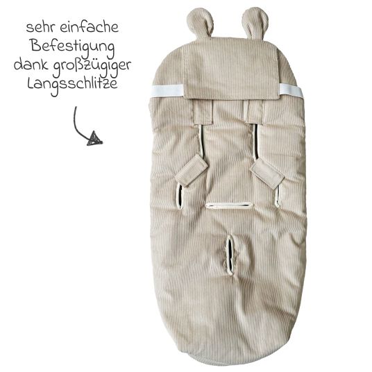 Kaiser Fleece-Fußsack Hau Kea für Kinderwagen & Buggy - Sand