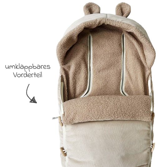 Kaiser Fleece-Fußsack Hau Kea für Kinderwagen & Buggy - Sand