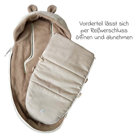 Kaiser Fleece-Fußsack Hau Kea für Kinderwagen & Buggy - Sand