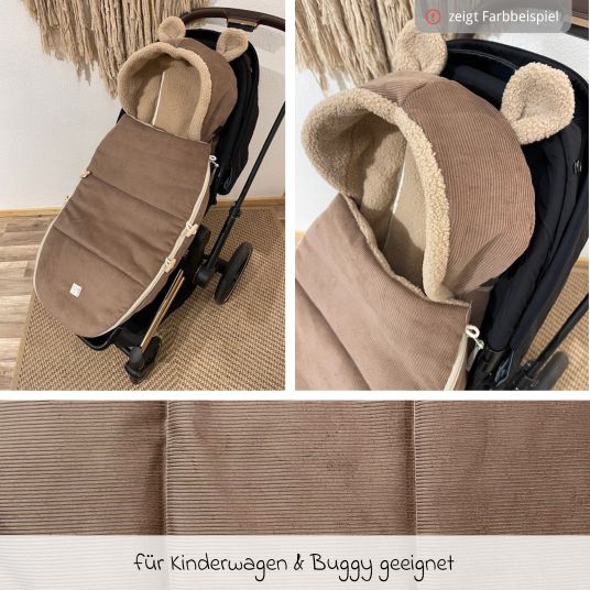 Kaiser Fleece-Fußsack Hau Kea für Kinderwagen & Buggy - Sand