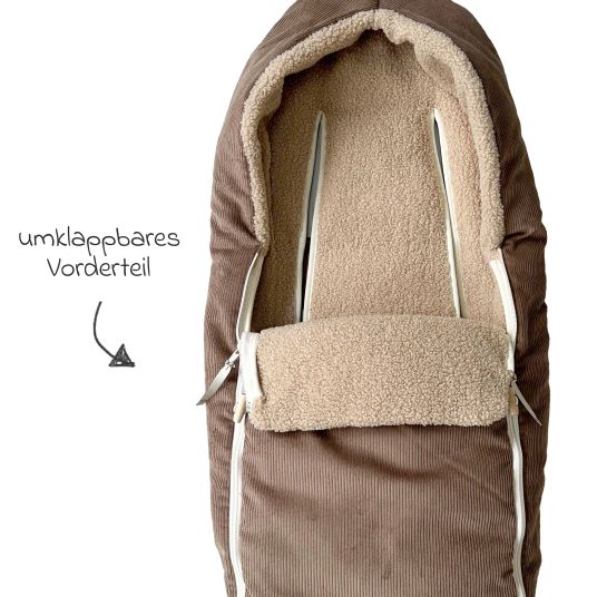 Kaiser Fleece-Fußsack Hima für Babyschalen & Babywannen - Caribou