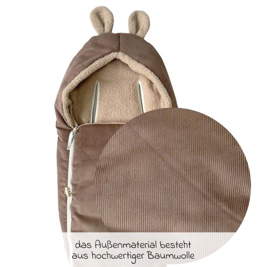 Kaiser Hima fleece footmuff for infant car seats & carrycots - Caribou