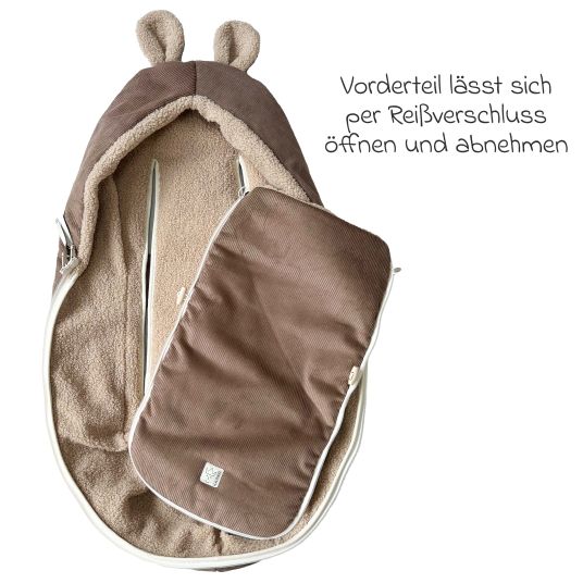 Kaiser Fleece-Fußsack Hima für Babyschalen & Babywannen - Caribou