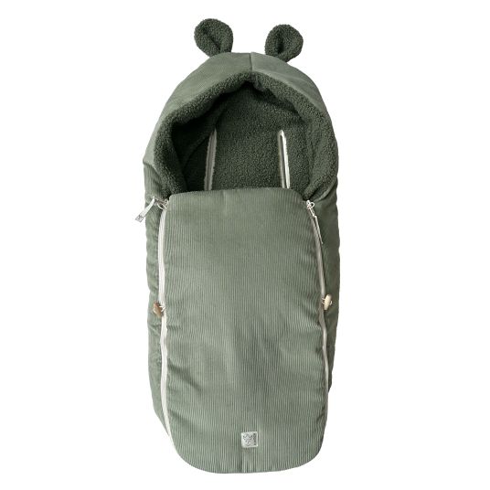 Kaiser Hima fleece footmuff for infant car seats & carrycots - Mineral Green