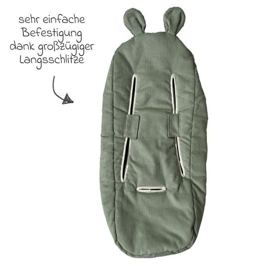 Kaiser Fleece-Fußsack Hima für Babyschalen & Babywannen - Mineral Green