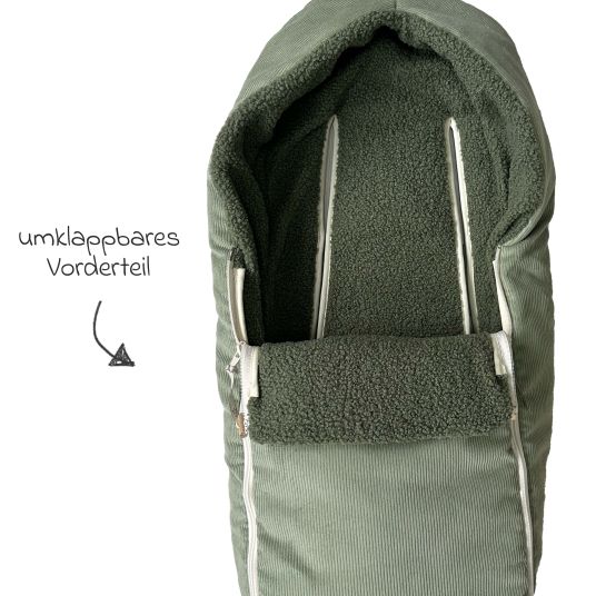 Kaiser Fleece-Fußsack Hima für Babyschalen & Babywannen - Mineral Green