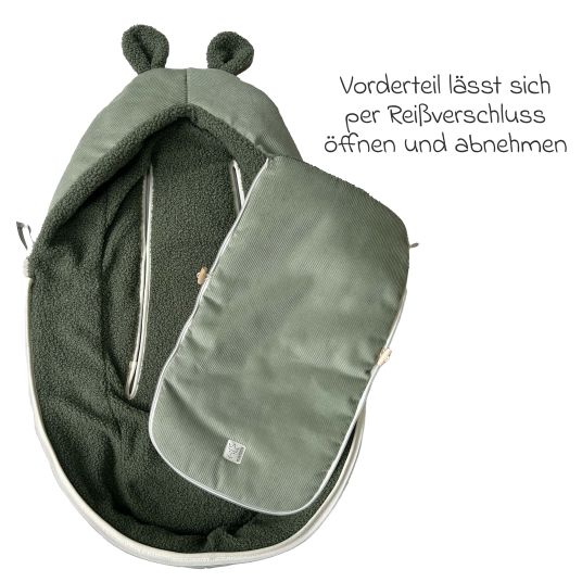 Kaiser Fleece-Fußsack Hima für Babyschalen & Babywannen - Mineral Green