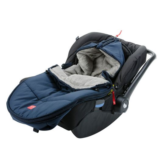 Kaiser Hoody fleece footmuff for infant carriers and bassinets - Navy