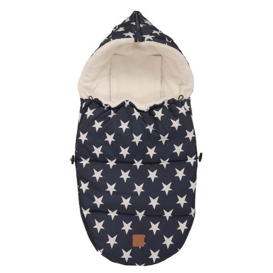 Kaiser Hoody Fleece Footmuff for Carriers and Carrycots - Star Print - Navy