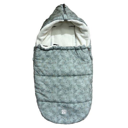 Kaiser Fleece-Fußsack Jersey Hood für Babyschalen & Babywannen - Forrest Green