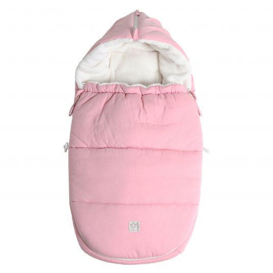 Kaiser Fleece-Fußsack Jersey Hood für Babyschalen und Babywannen - Birdal Rose