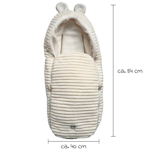 Kaiser Coprigambe in morbido pile per marsupi e culle - Ecrù
