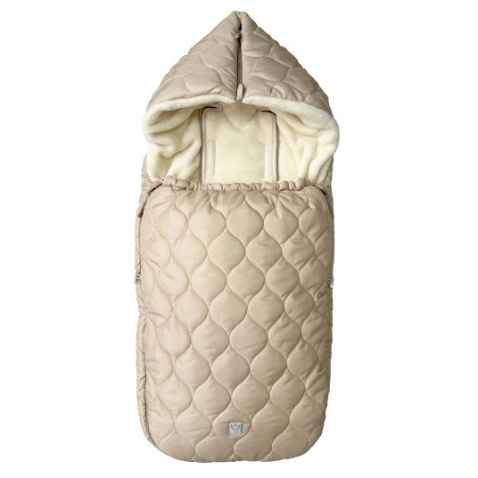 Kaiser Fleece-Fußsack Recy XL aus 100% recyceltes Polyester für Kinderwagen & Buggy - Sand Cream