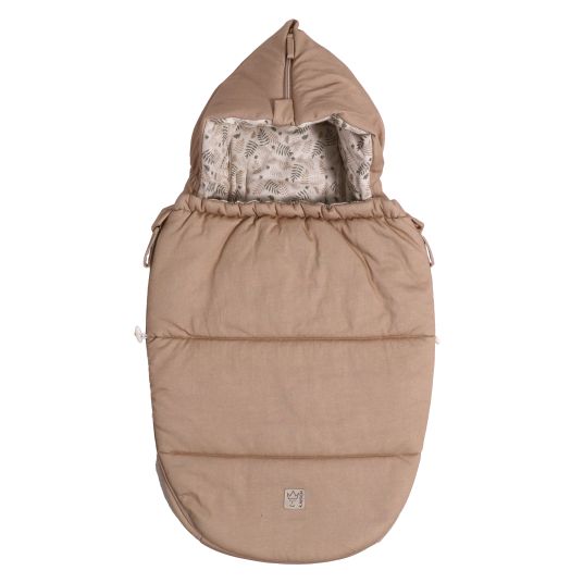 Kaiser Jersey-Fußsack Small Hooded für Babyschalen und Babywannen - Butternut