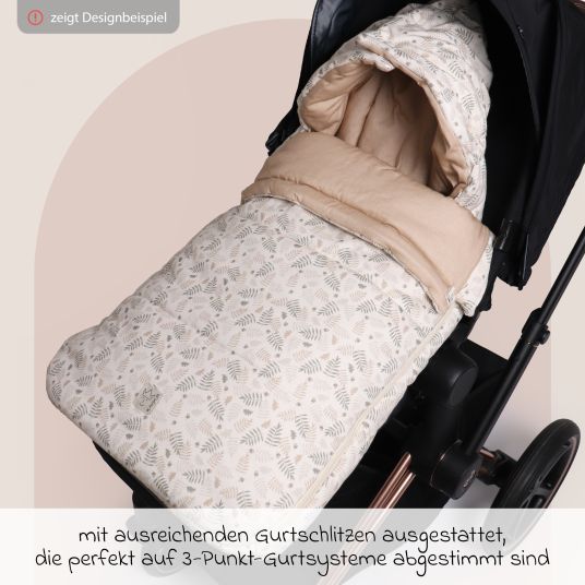 Kaiser Jersey-Fußsack Sophia für Kinderwagen und Buggy - Butternut