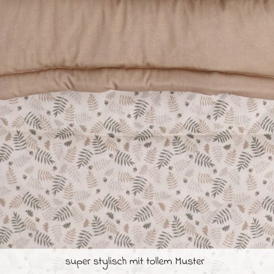 Kaiser Sophia jersey footmuff for baby carriage and buggy - Forrest Cream