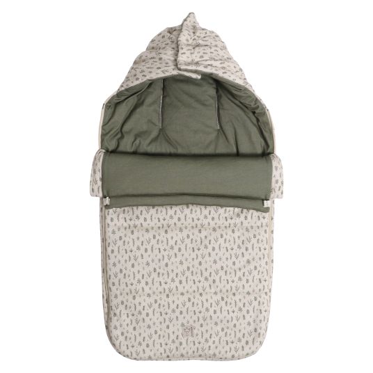 Kaiser Sophia jersey footmuff for baby carriages and buggies - Leave