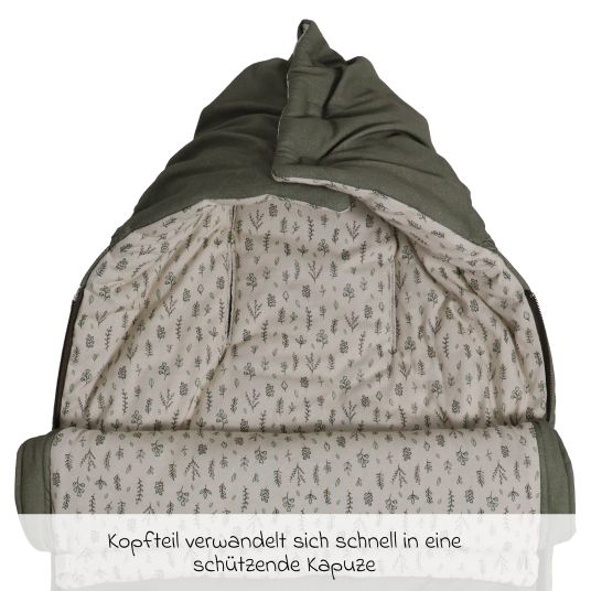 Kaiser Sophia jersey footmuff for baby carriages and buggies - Olive Green