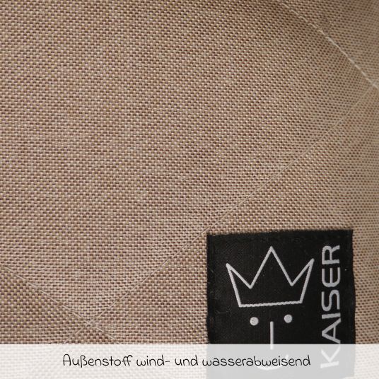 Kaiser Natura lambskin footmuff for baby carriages and buggies - Sand Melange