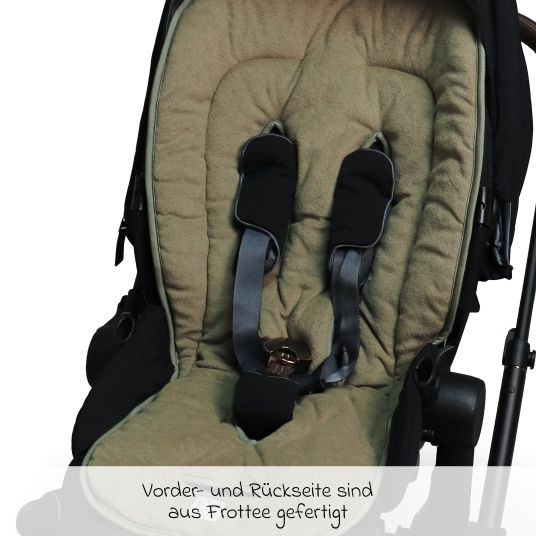 Kaiser Terry summer insert for baby carriages - Olive Green