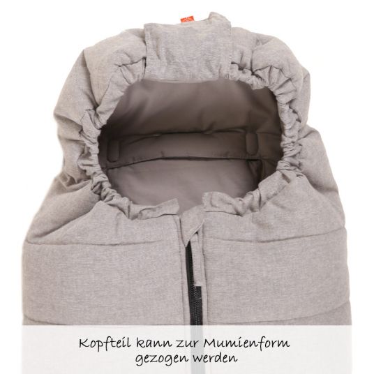 Kaiser Sommer-Fußsack Anny für Babyschalen - Light Grey Melange