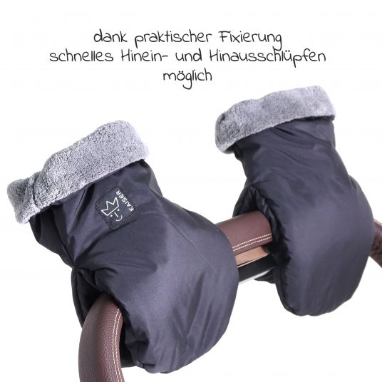 Kaiser Thermal fleece glove Ben - Black