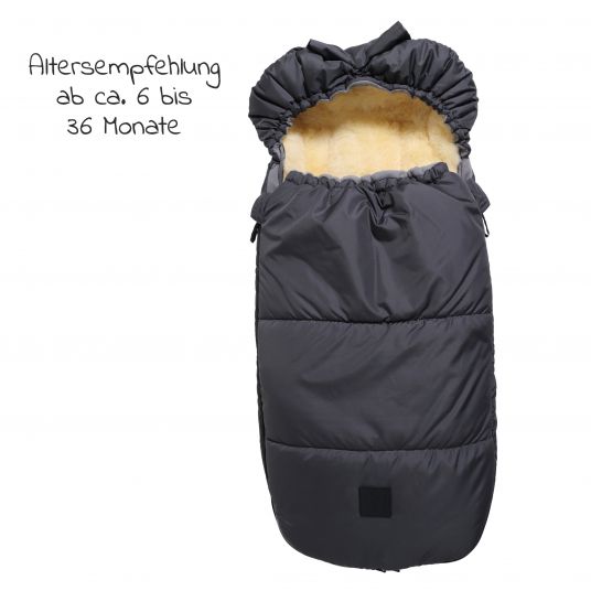 Kaiser Thermal fleece footmuff with lambskin liner Lukky Look for Joie stroller - Anthracite