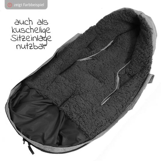 Kaiser Thermo Sherpa Fleece Footmuff XL Too - Antracite