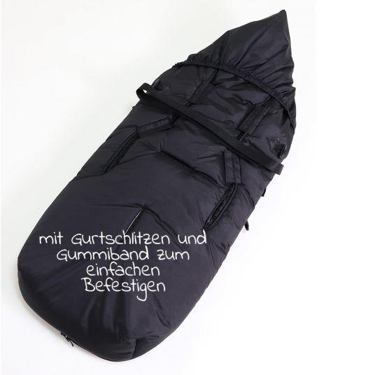 Kaiser Thermo-Sherpa-Fleece Fußsack XL Too - Schwarz