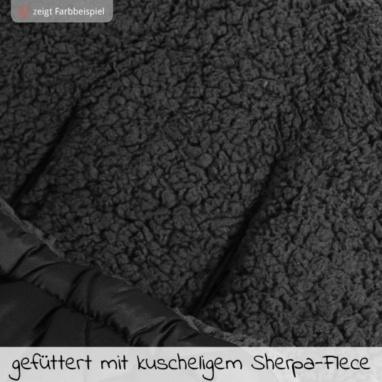 Kaiser Thermo-Sherpa-Fleece Fußsack XL Too - Violet