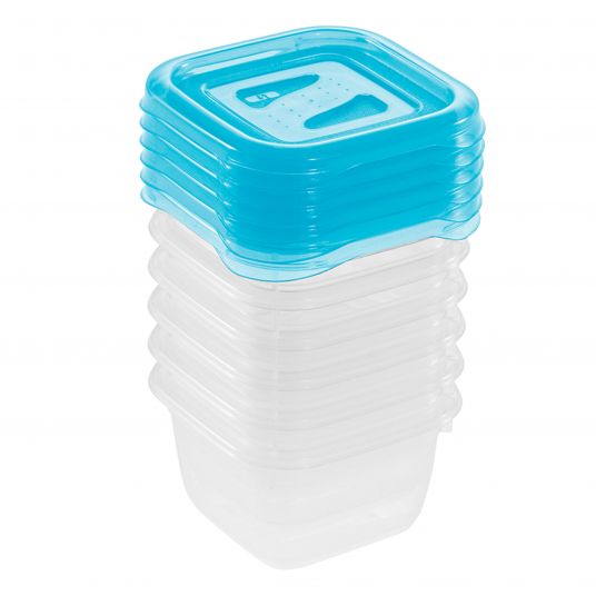 Keeeper Aufbewahrungsbehälter 6er Pack Fredo 90 ml - Fresh - Fresh Blue