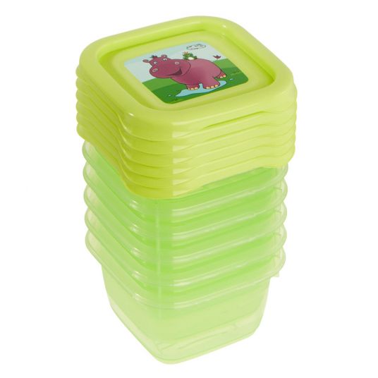Keeeper Aufbewahrungsbehälter 6er Pack Iza 100 ml - Hippo Lime