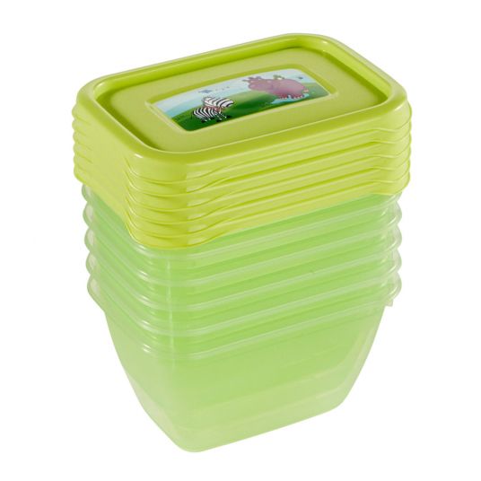 Keeeper Storage container 6 pack Iza 250 ml - Hippo Lime