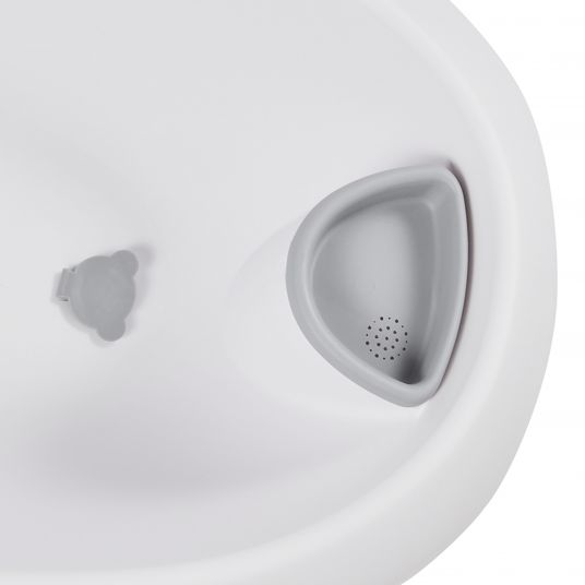 Keeeper Bagnetto Natalia con spruzzino incluso lettino da bagno 86 cm - Stelle - Bianco cosmico