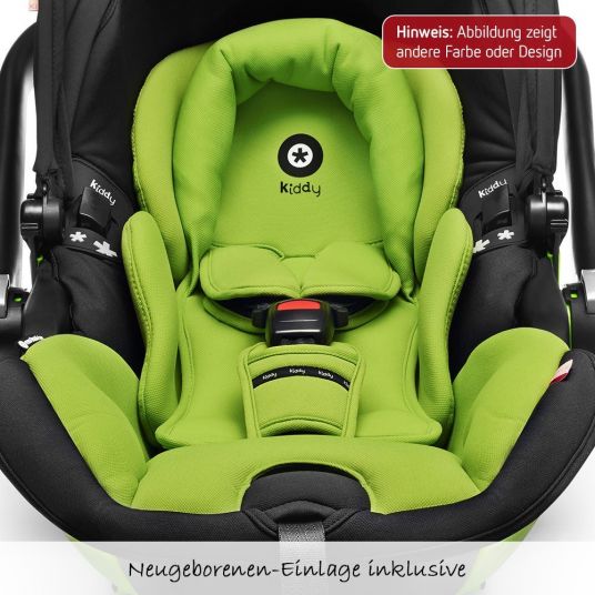 Kiddy Baby car seat Evoluna i-Size incl. Isofix base - Lime Green