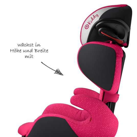 Kiddy Kindersitz Cruiserfix 3 - Berry Pink
