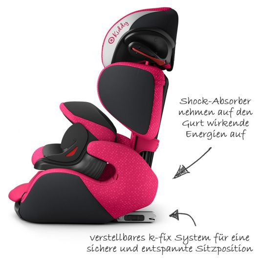 Kiddy Kindersitz Guardianfix 3 - Berry Pink