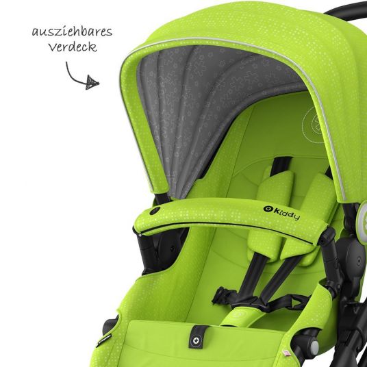 Kiddy Evoglide 1 stroller - Lime Green