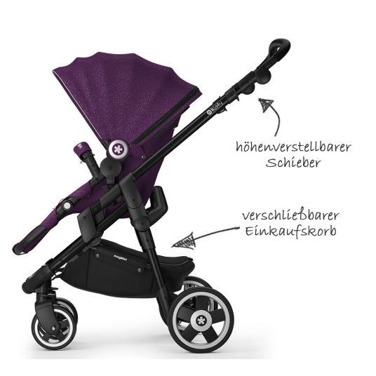 Kiddy Evoglide 1 Stroller - Royal Purple