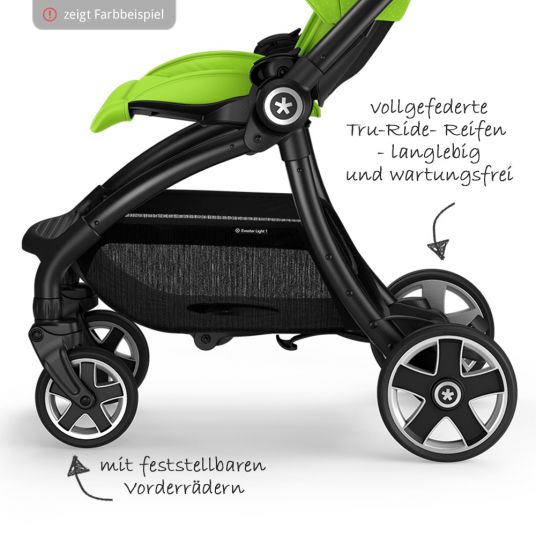 Kiddy Stroller Evostar Light 1 - Mystic Black